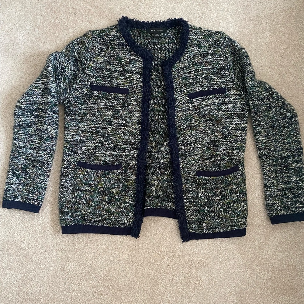 ANN TAYLOR Knit Sweater Cardigan Jacket | XS